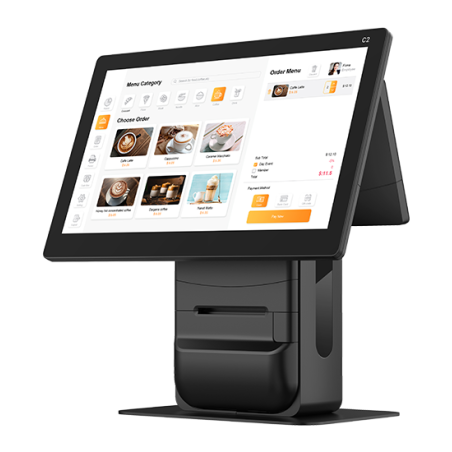 Système POS de Bureau Intelligent C2 à Double Écran Android 13 | Vansenz